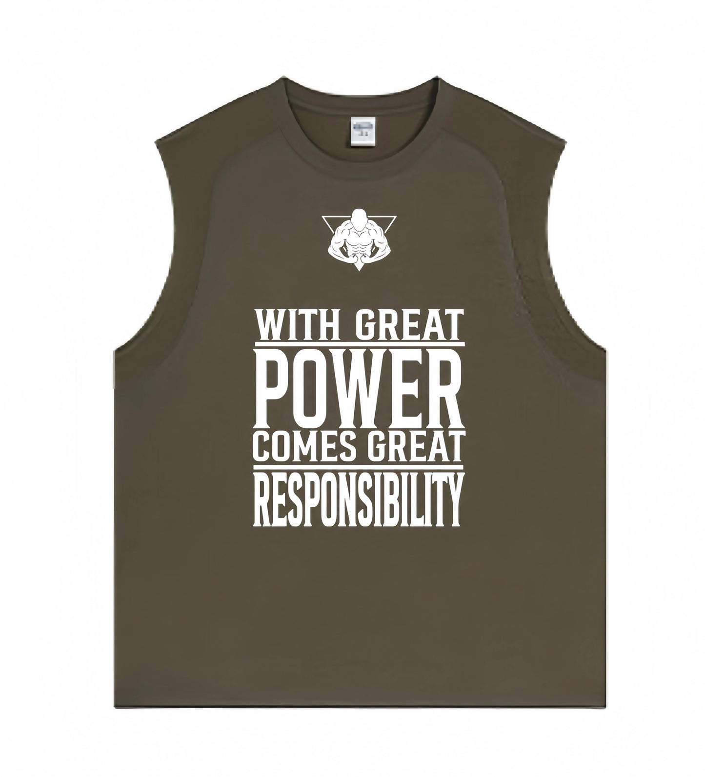 Power & Responsibility Tank Earth Brown