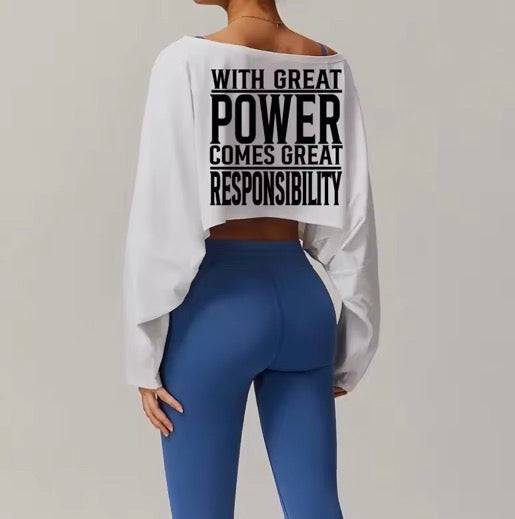 Rolle Power Crop White