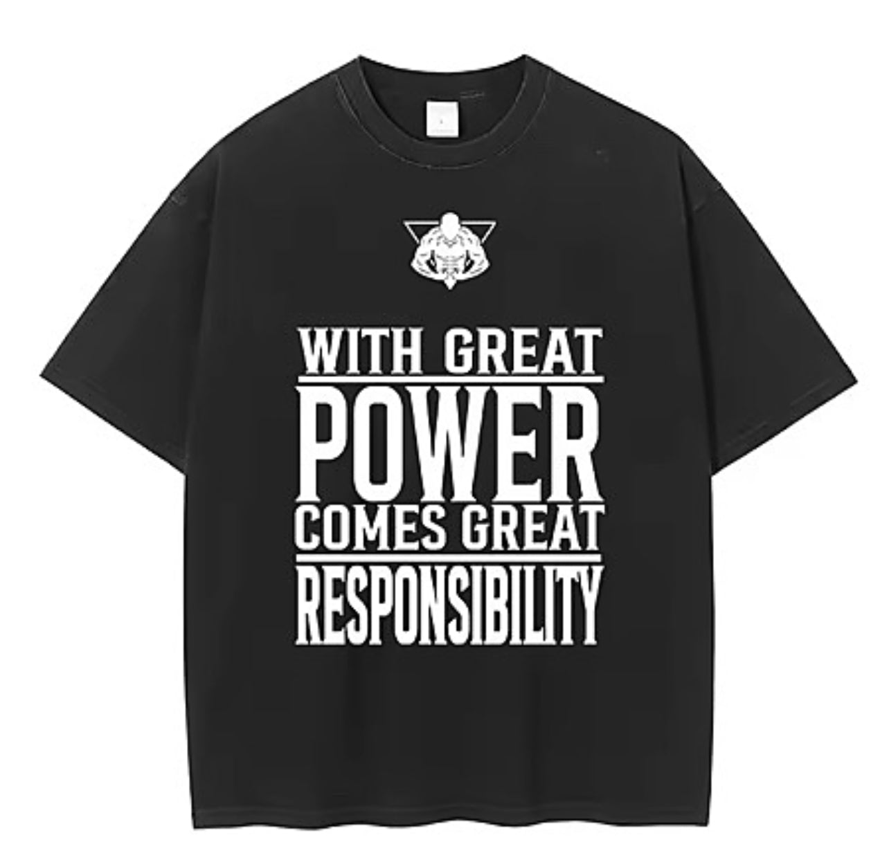 Power & Responsibility Tee Black