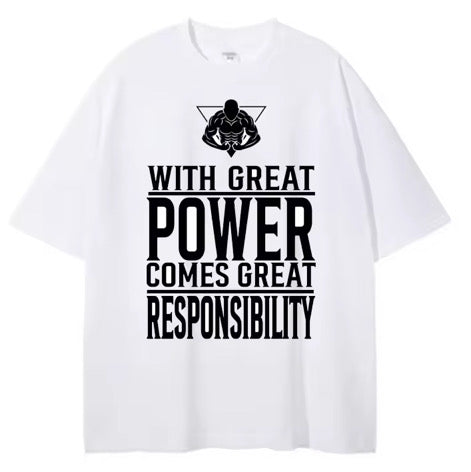 Power & Responsibility Tee White