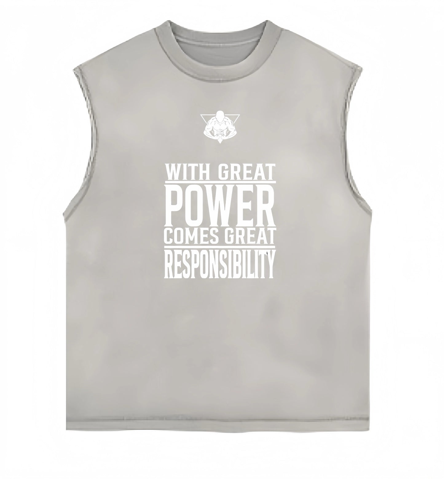 Power & Responsibility Tank Cloudy Gray